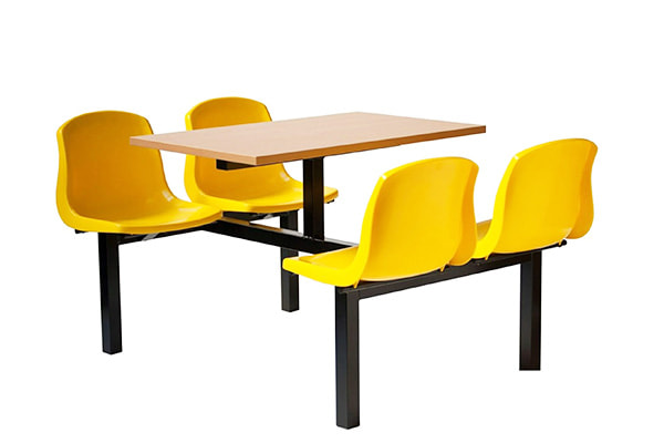 Custom Colors Stackable Cafeteria Chairs for Canteen Dining Areas