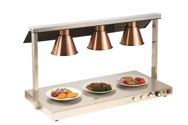 Compact Food Warmer Lamp for Commercial Kitchens